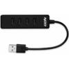 Hub 4.2 USB 2.0 NOD Work 4 θυρών Μαύρο